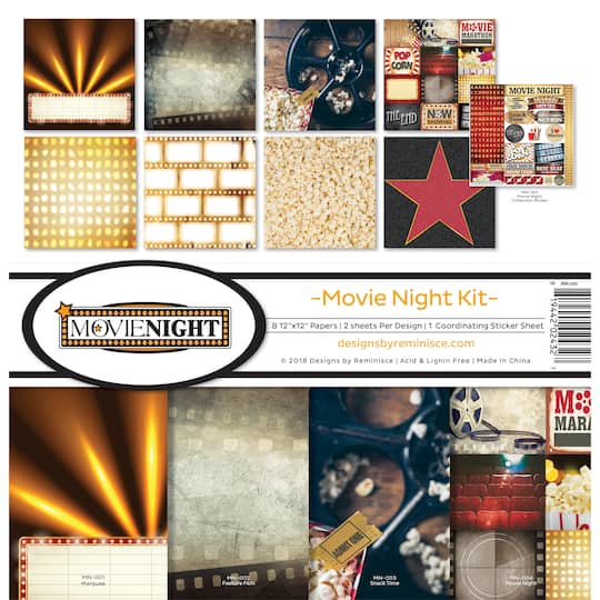 Reminisce Collection Kit 12&#x22;X12&#x22;-Movie Night